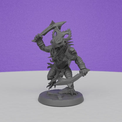 Lizardman of Falgor | Artisan Guild Miniatures | Compatible with D&D/AoS | Fantasy | Tabletop RPG