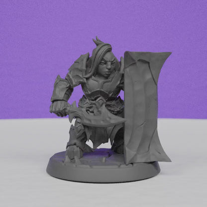 Magma forged Dwarf Dumlok | Artisan Guild Miniatures | Compatible with D&D/AoS | Fantasy | Tabletop RPG