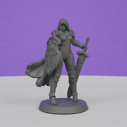 Female Queens Knights | Galaad Miniatures | Compatible with D&D/AoS | Fantasy | Tabletop RPG