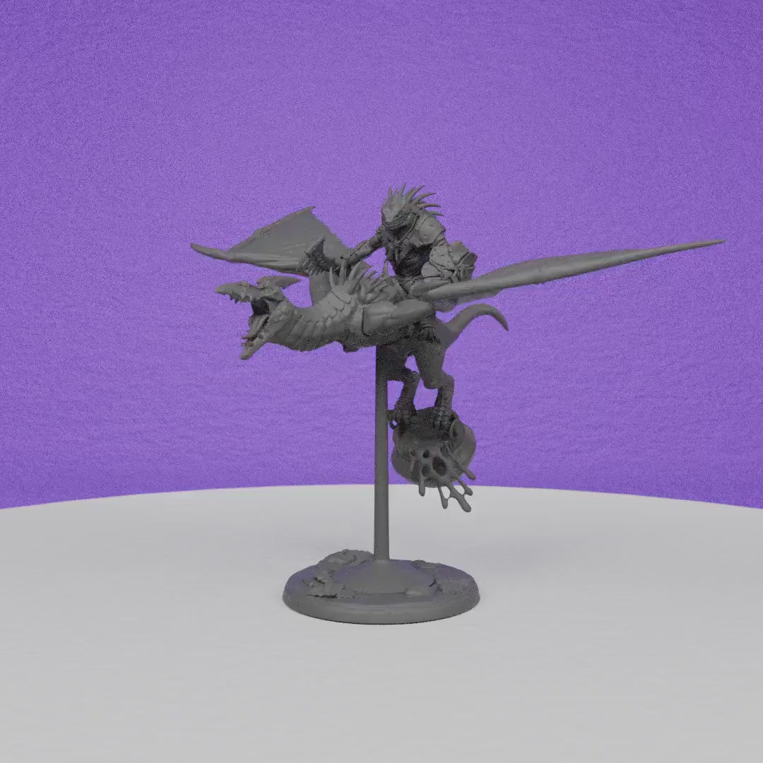 Pterowyvern Rider | Artisan Guild Miniatures | Compatible with D&D/AoS | Fantasy | Tabletop RPG