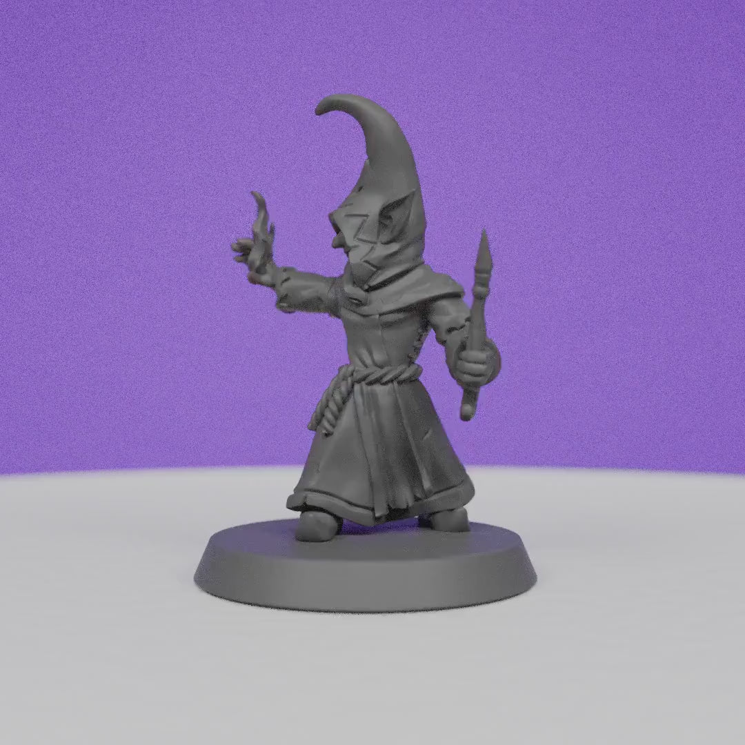 Female Goblin Wizard | Galaad Miniatures | Compatible with D&D/AoS | Fantasy | Tabletop RPG