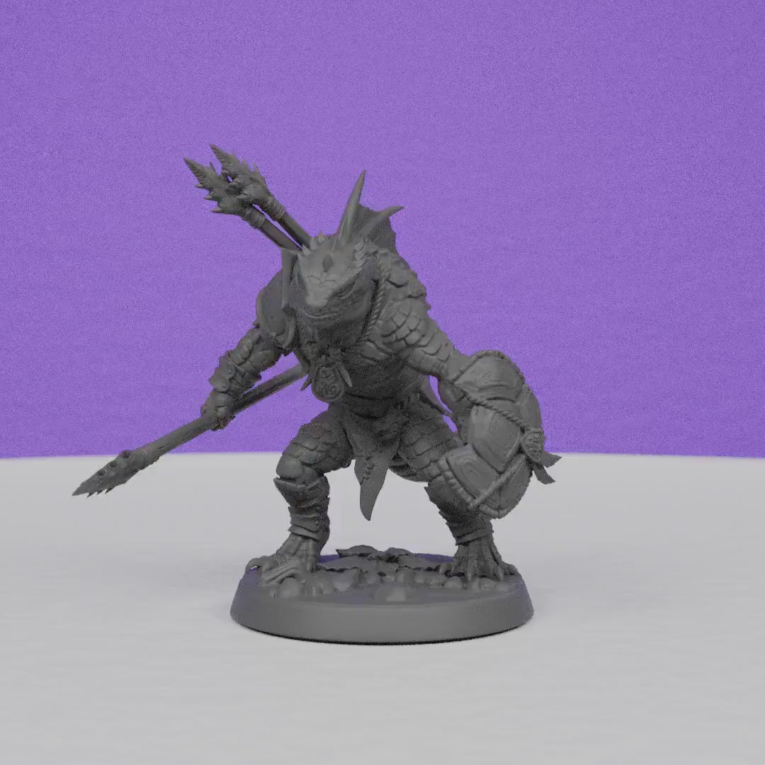Lizardman of Falgor | Artisan Guild Miniatures | Compatible with D&D/AoS | Fantasy | Tabletop RPG