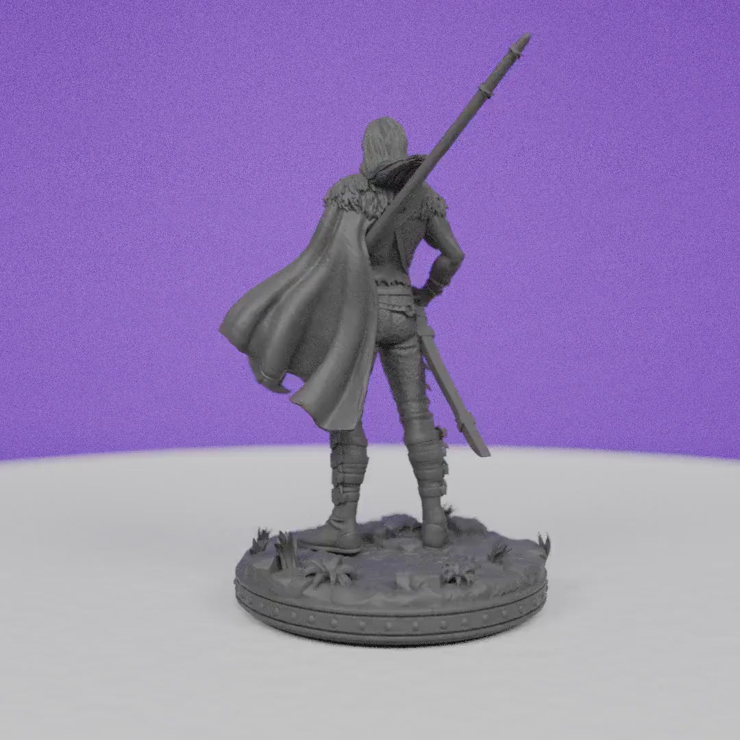 Elven Battle Mage Wardar | Primal Collectibles | Compatible with D&D/AoS | Fantasy
