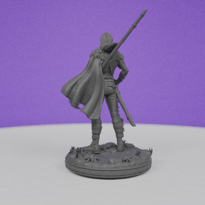 Elven Battle Mage Wardar | Primal Collectibles | Compatible with D&D/AoS | Fantasy