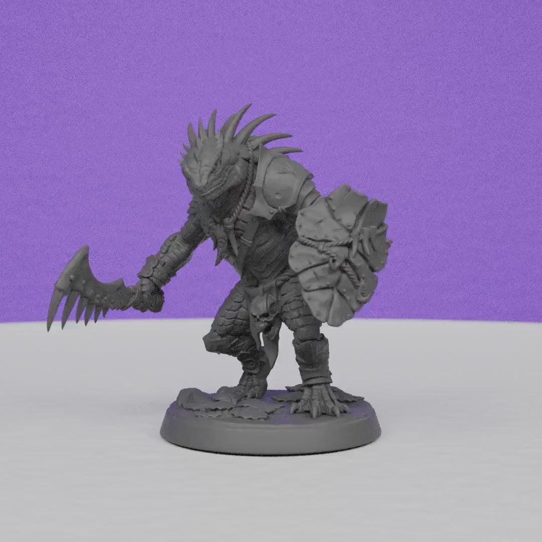 Lizardman of Falgor | Artisan Guild Miniatures | Compatible with D&D/AoS | Fantasy | Tabletop RPG
