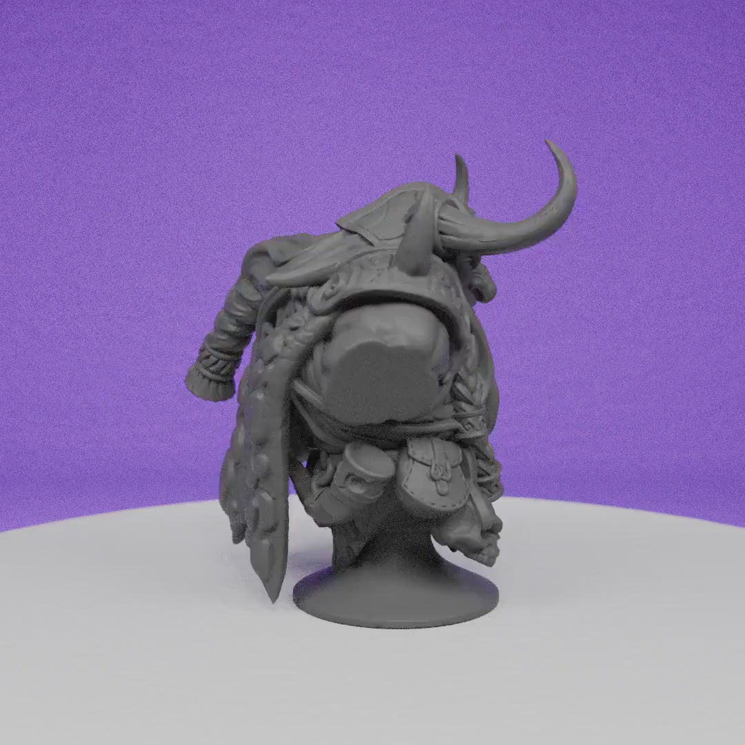 Durnir the Berserker Lord Bust | Artisan Guild | Compatible with D&D/AoS | Fantasy