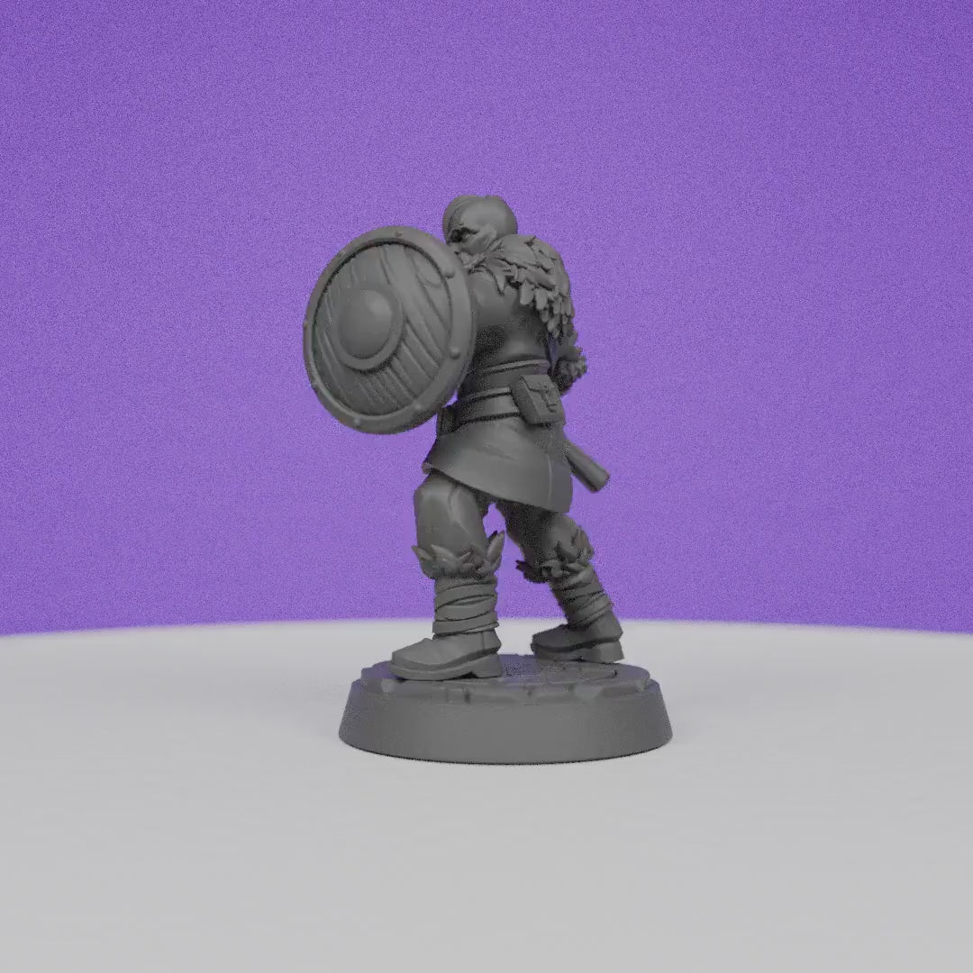 Northwind Vikings Axe and Shield | CastnPlay | Compatible with D&D/AoS | Fantasy | Tabletop RPG