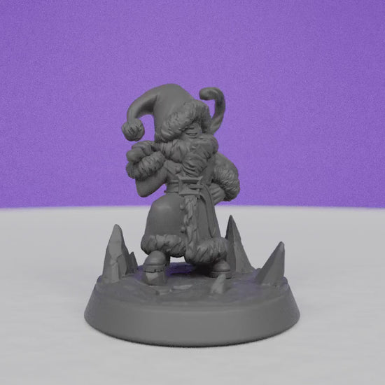Santa Claus Kid | Miniatures Blueprint | Compatible with D&D/AoS | Fantasy