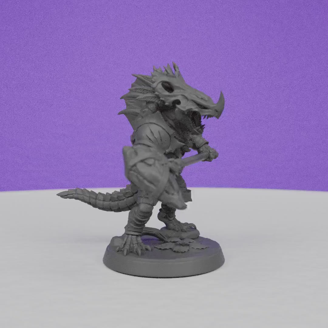 Lizardman of Falgor | Artisan Guild Miniatures | Compatible with D&D/AoS | Fantasy | Tabletop RPG