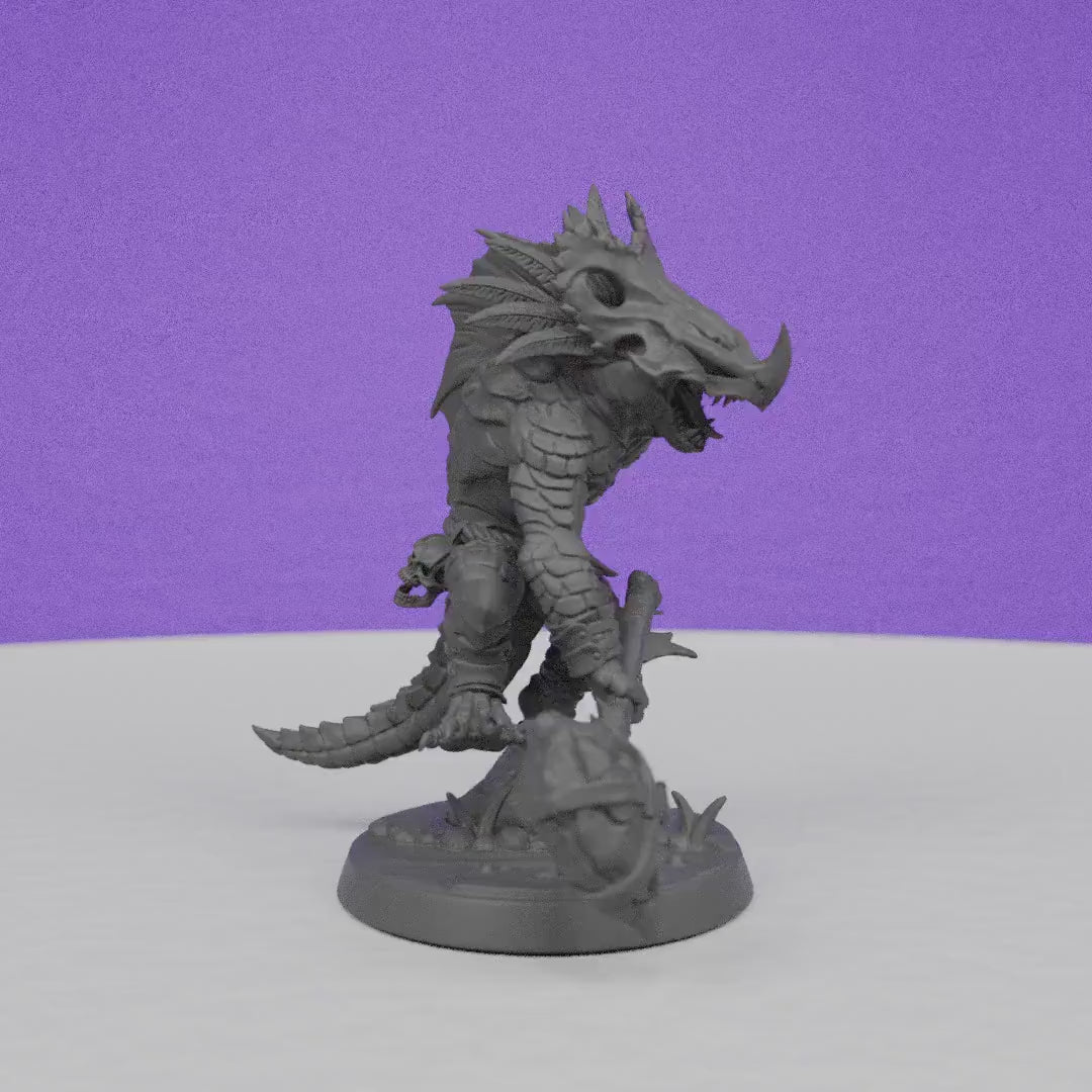 Lizardman of Falgor | Artisan Guild Miniatures | Compatible with D&D/AoS | Fantasy | Tabletop RPG